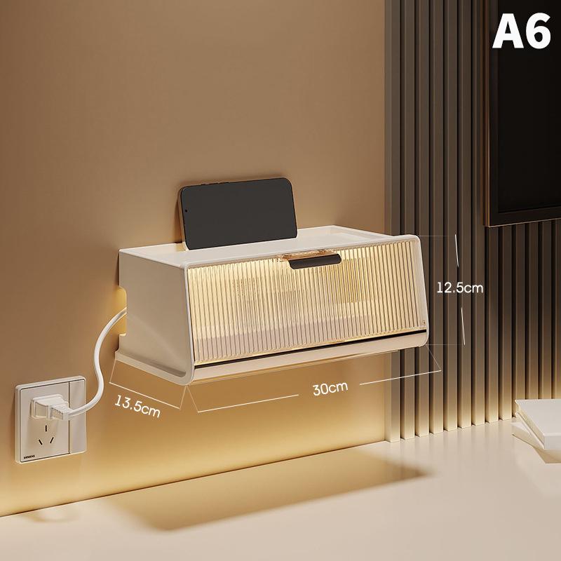 Коробка для хранения маршрутизатора, полка, настенный органайзер для Wi-Fi, коробка для розеток без перфорации, коробка-органайзер для телеприставки, коробка для хранения в гостиной