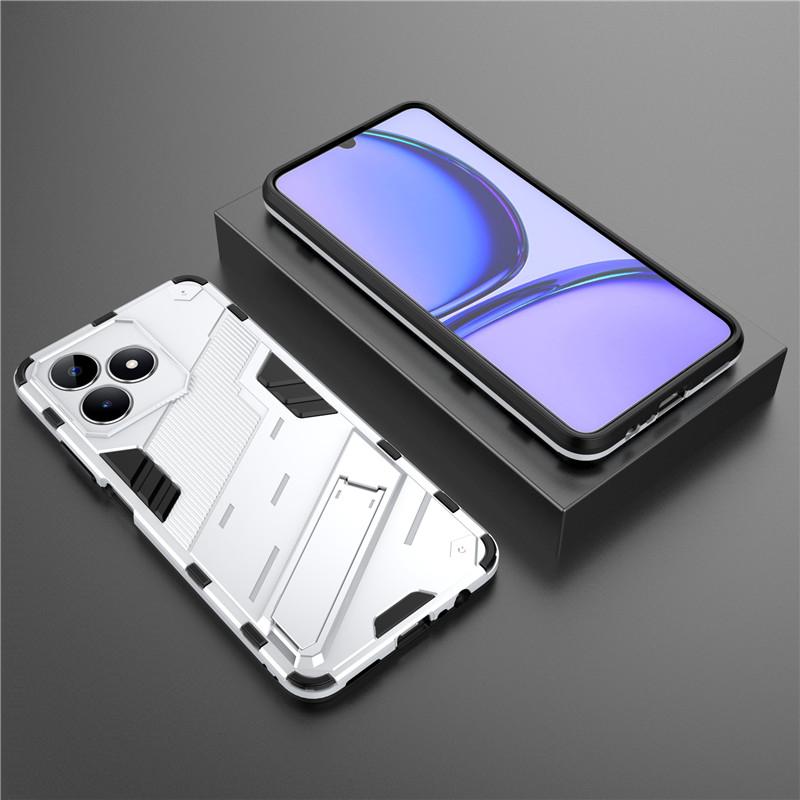 Для Realme C53 Чехол Для Realme C53 4G Чехол 6,74 дюйма Панк Броня Ударопрочный Жесткий Резиновый Кронштейн Бампер Для Realme C53 Fundas