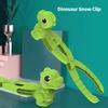 Fun Smooth Satisfy Curiosity Anti-break Dinosaur Design Snowball Maker for Children Snow Toy