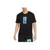 Спортивная футболка с коротким рукавом Dri-Fit Dongdan Graphic Print, мужские топы, черная DV6279-010