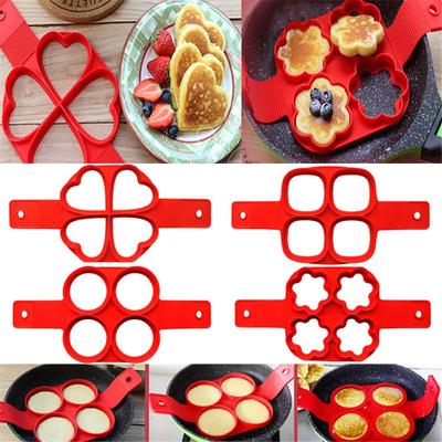 Силиконовая антипригарная форма для яиц Omelet Fantastic Egg Pancake Maker Ring Kitchen Baking Omelet Moulds Flip Cooker Mold