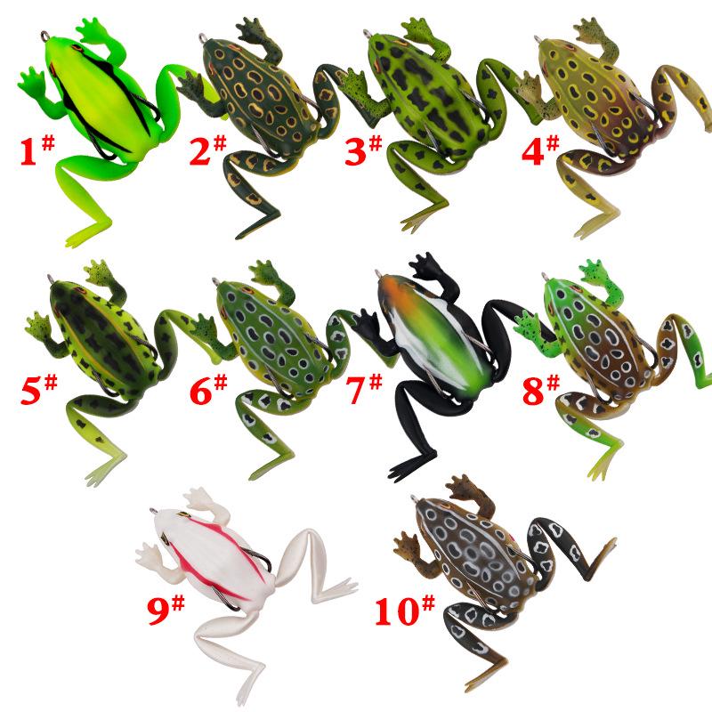 Мягкая приманка Thunder Frog: Наживка для жабы 6,5 см/19 г в фирменной упаковке для черной рыбы