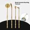 62KD Наборы для самостоятельного изготовления благовоний 4 шт. Латунный инструмент для благовоний для медитаций Аксессуары