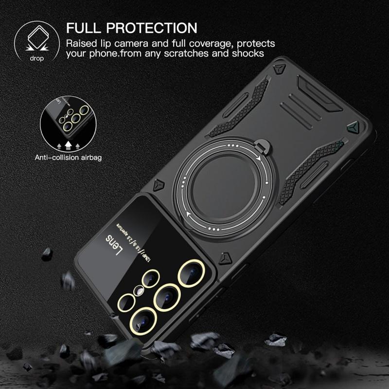 Магнитный защитный чехол Ring Armor для Samsung Galaxy S25 Ultra Plus S 25 A16 A26 A36 A56 A06 Magsafe Wireless Charge Cover