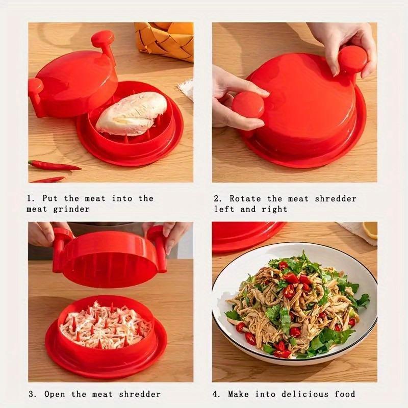 1pc, Chicken Shredder, Chicken Meat Shredder, Manual Washable Meat Shredder, Reusable Beef Mincer, Creative Chicken Mincer