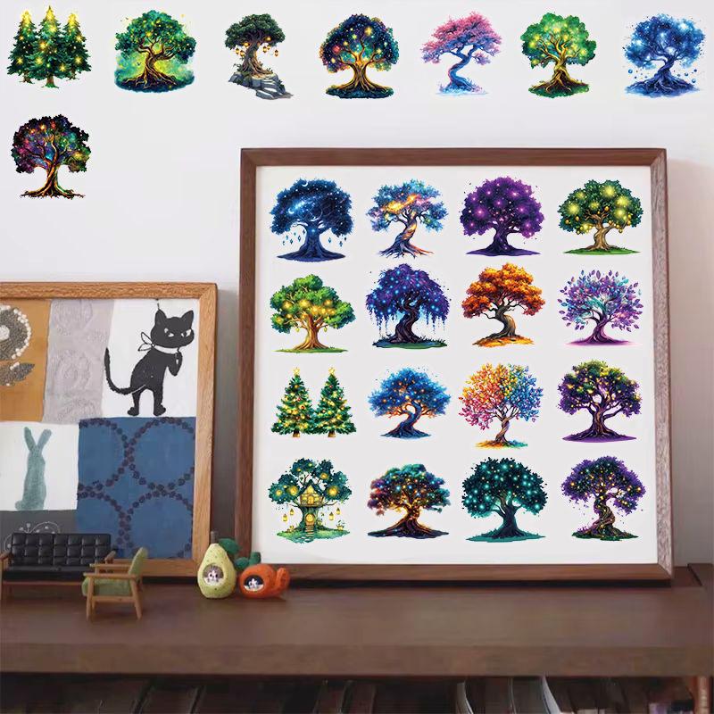 50PCS Magic Tree Sticker Cute Home Decoration Waterproof Cartoon Motorcycle Laptop Luggage Coffee Guitar Bike Graffiti Stickers