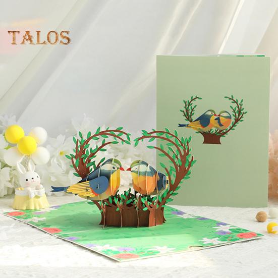 Открытка на день рождения с колибри, сделанная своими руками, объемная открытка с птицей и цветком, 3D-открытка на День матери, годовщина, День святого Валентина, поздравительная открытка для женщин