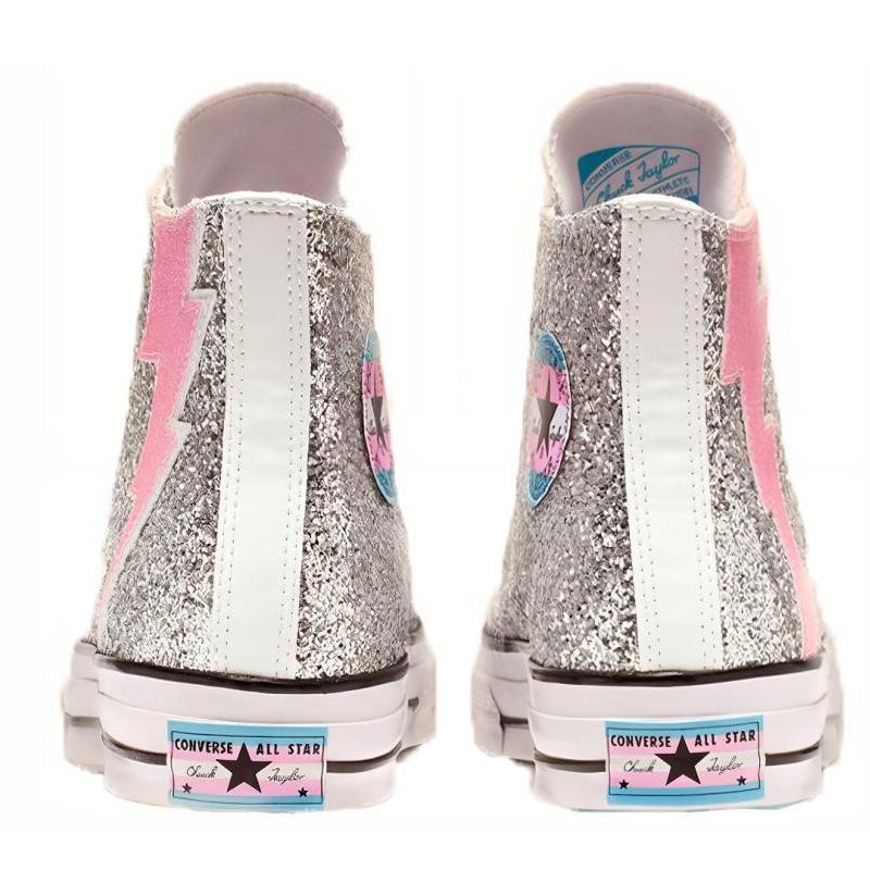 Converse 1970-е Pride Высокие кеды с блестками и пайетками Унисекс Высокие парусиновые кеды Серые