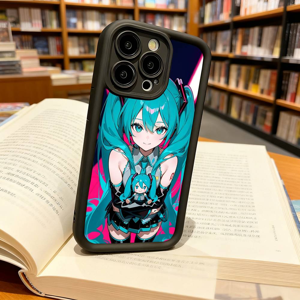 H-Hatsune M-Miku Аниме Силиконовый Мягкий Чехол Для Телефона Для IPhone 17 Pro Max 16 Pro 15 14 13 12 11 17 Air 16E Plus Мягкий Чехол