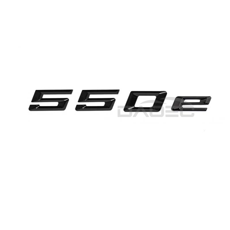 Car Trunk Chrome Letters Badge Emblem Decals Sticker For BMW 5 Series 520e 525e 528e 530e 540e 545e 550e E39 E60 E61 F10 F11 G30
