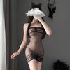 Women Sexy Lingerie Dress Babydoll See Through Fishnet Dress Porno Erotic Costume Sleepwear Nightgown Sex Underwear