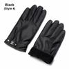 Men's Windproof Waterproof Leather Gloves Fleece Thermal Driving Gloves Touch Screen