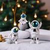 3pcs Astronaut Figurine Home Decor Astronaut Statue Sculpture showpiece Decor Golden (Gradient Blue)