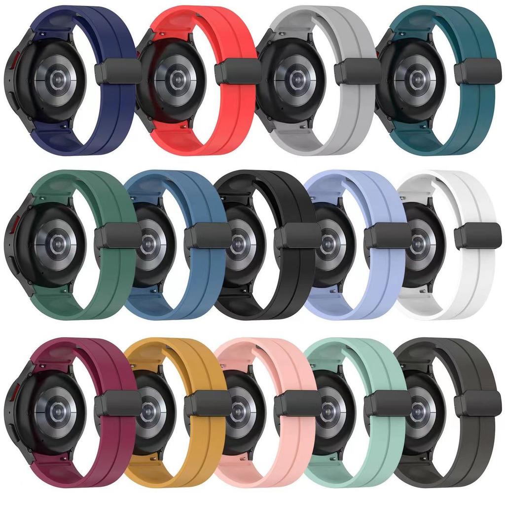 Силиконовый ремешок для часов Samsung Galaxy Watch 5/4 44 мм 40 мм Watch5 Pro 45 мм с магнитной пряжкой для часов 4 Classic 42 мм 46 мм