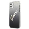 Guess Guhcp12Spcuglsbk Iphone 12 Mini5,4 Czarny/Black Hardcase Glitter Gradient Script
