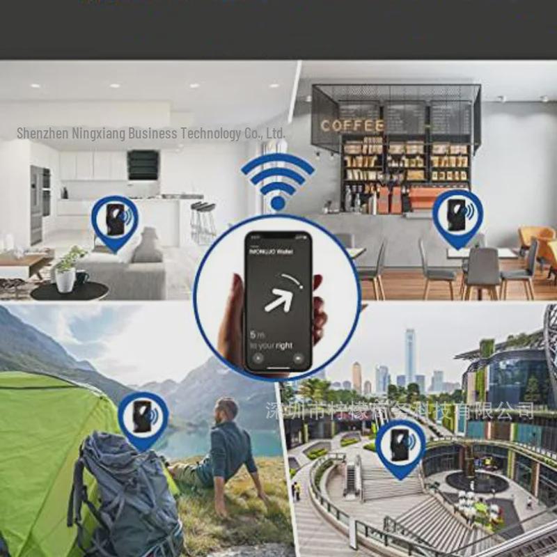 Новый держатель для карт из алюминиевого сплава с блокировкой RFID и трекером AirTag