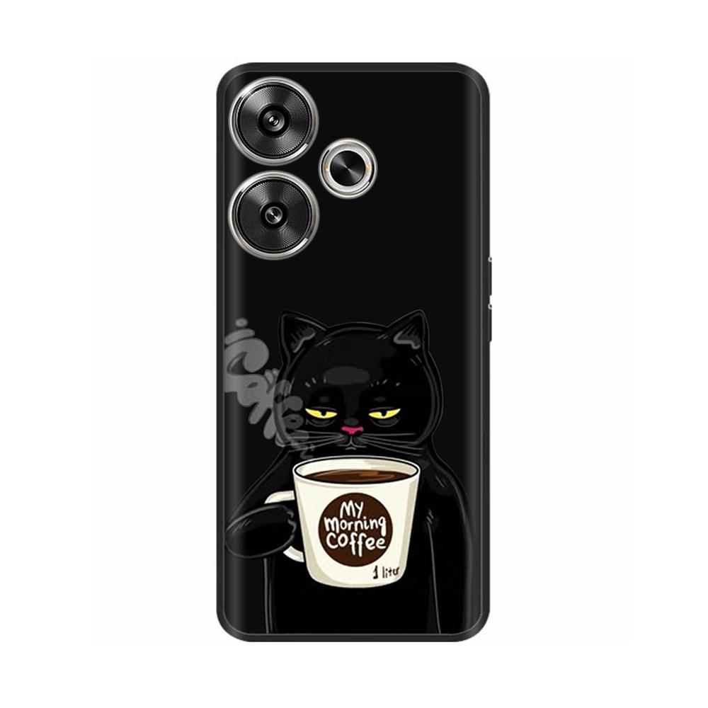 Shockproof Cover For Poco F6 Pro Case Animals Soft Silicone Bumper Cover For Xiaomi Poco F 6 PocoF6 Cases Funda Protective Shell