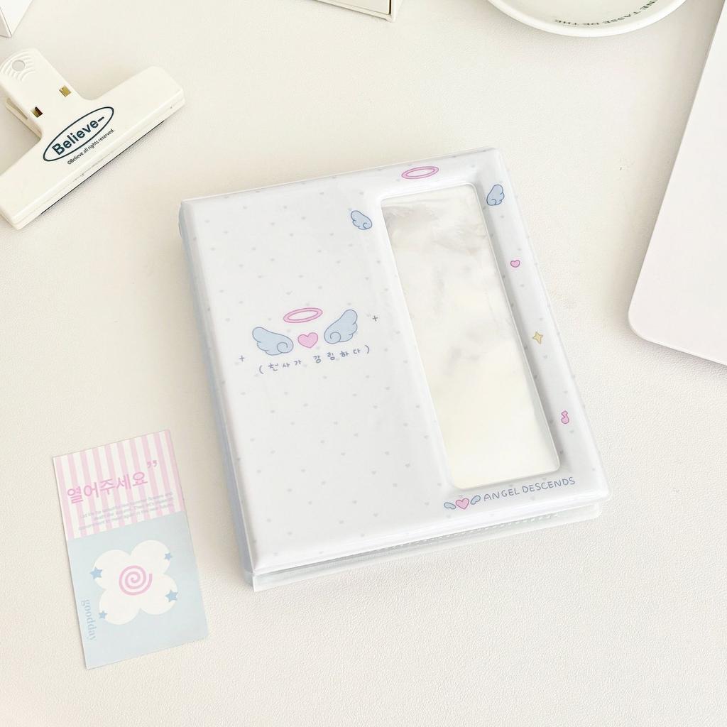 Cute Korean Ins 5.7*6.9inch Large Capacity Po Album for Idol Cards & Stickers Storage 20 Sheets Po Strips Holder School
