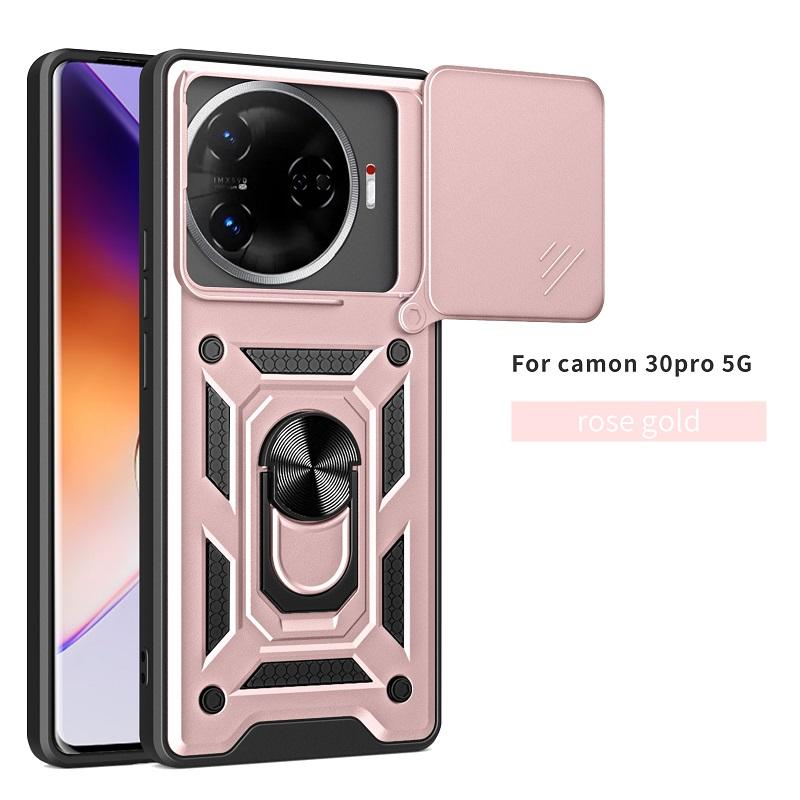 Роскошный откидной чехол для объектива камеры Tecno Camon 30 Pro 5G, противоударный бампер, устанавливаемый на автомобиль, магнитный чехол-подставка