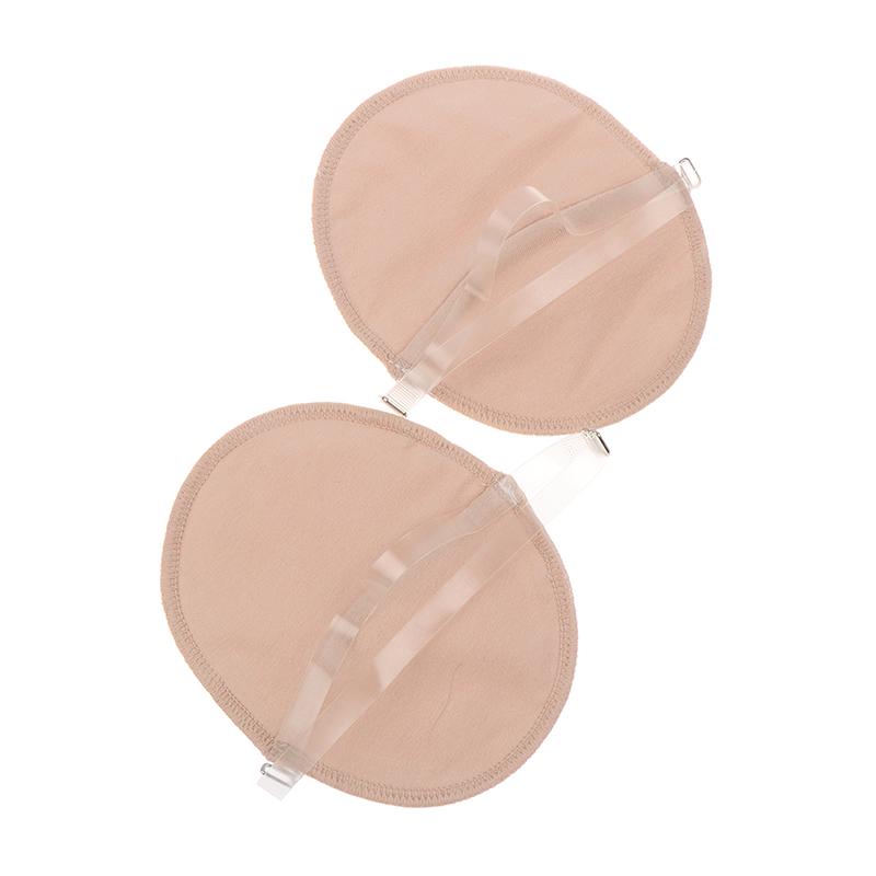 1 пара многоразовых моющихся подмышек цвета кожи, моющиеся подушечки для подмышек, впитывающие пот подмышками, плечевой ремень