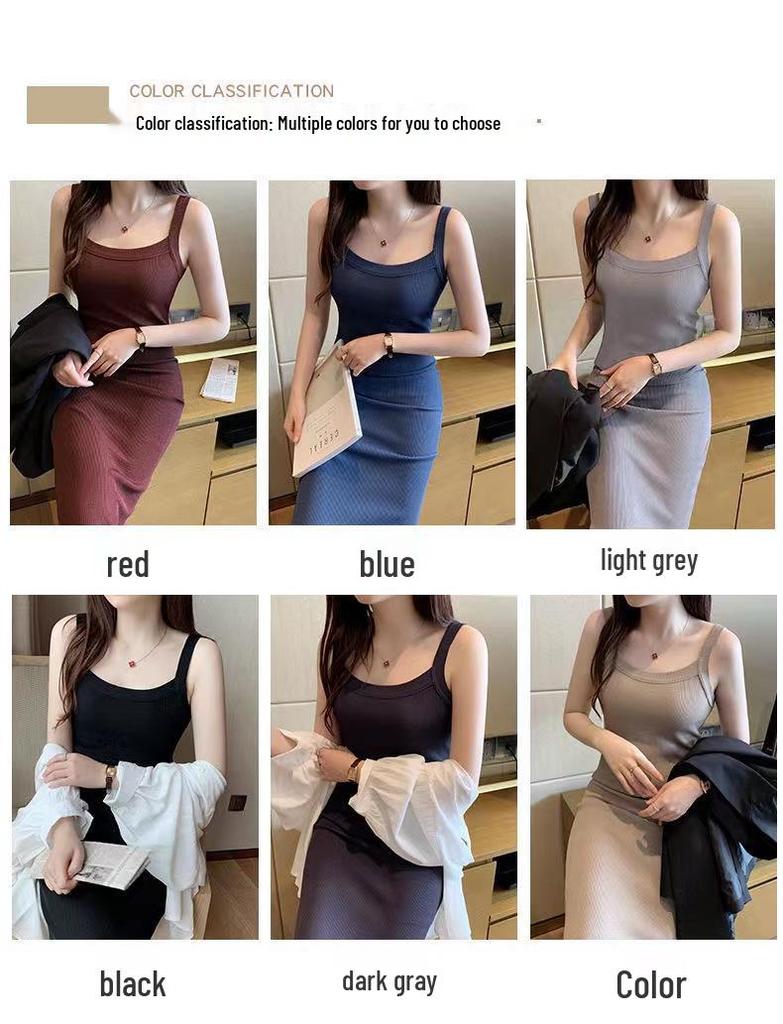 Облегающее вязаное платье-слинг - Коллекция Весна/Лето/Осень 2023