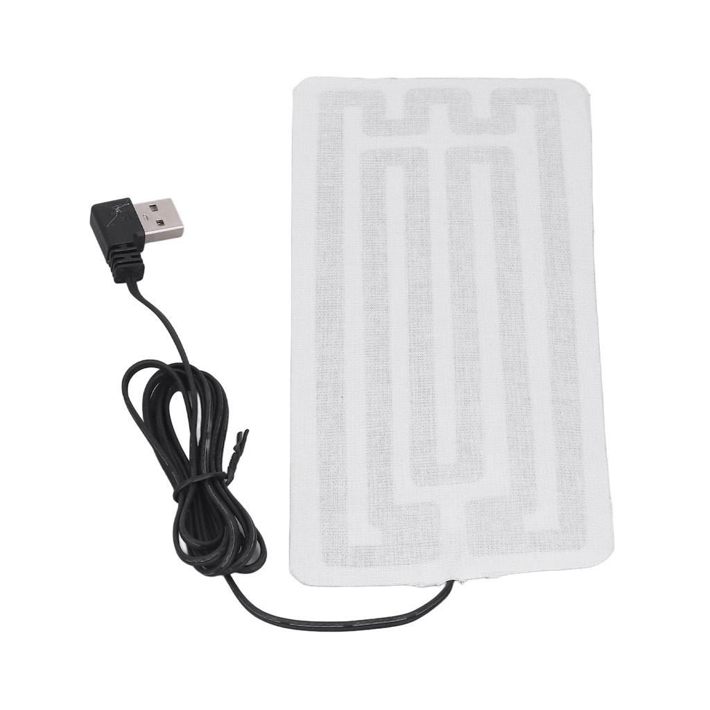 USB нагревательная пленка 7.5x3.5in безопасная прочная машинная стирка из углеродного волокна USB нагревательная подушка для талии и тела