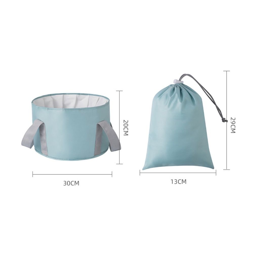 Портативная синяя ванна для ног, большое водонепроницаемое ведро для замачивания ног с ручками, складная ванна для ног, сумка для общежития