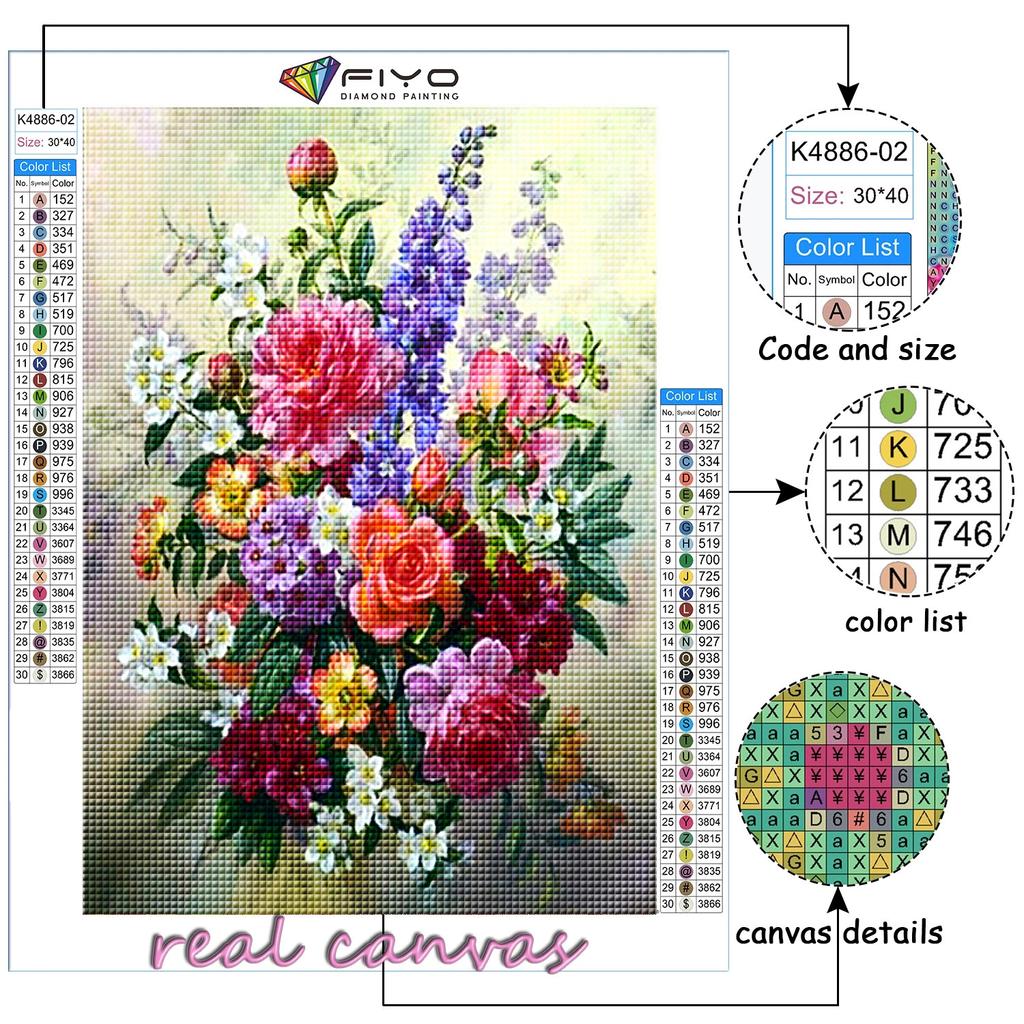 Diamond Embroidery Flowers and Potted Plants 5D DIY Diamond Painting Cross Stitch Rhinestone