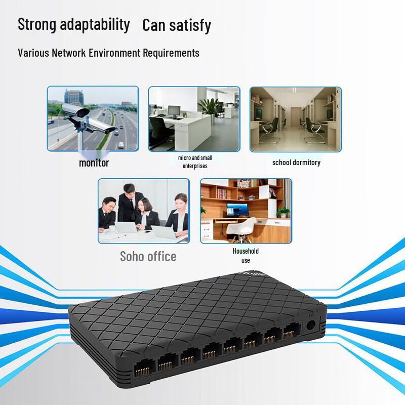 Ruijie RG-ES108GD 8-Port Gigabit Unmanaged Desktop Switch