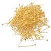 200pcs 20mm 18K Light Gold PLATED Brass BALL PINS HEADPINS