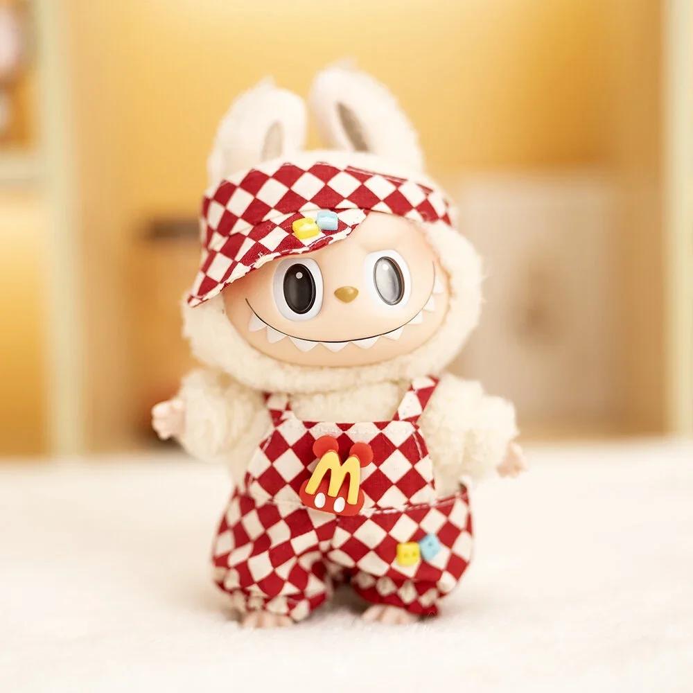 17 см Кукольная одежда шахматная доска теннисный комплект одежды детская подвесная одежда подтяжки брюки замена одежды трендовый подарок