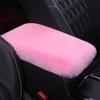 Winter Warm Furry Non-Slip Car Armrest Box Mat Universal Auto Trunk Center Console Protective Pad Trim Universal Interior Accessories