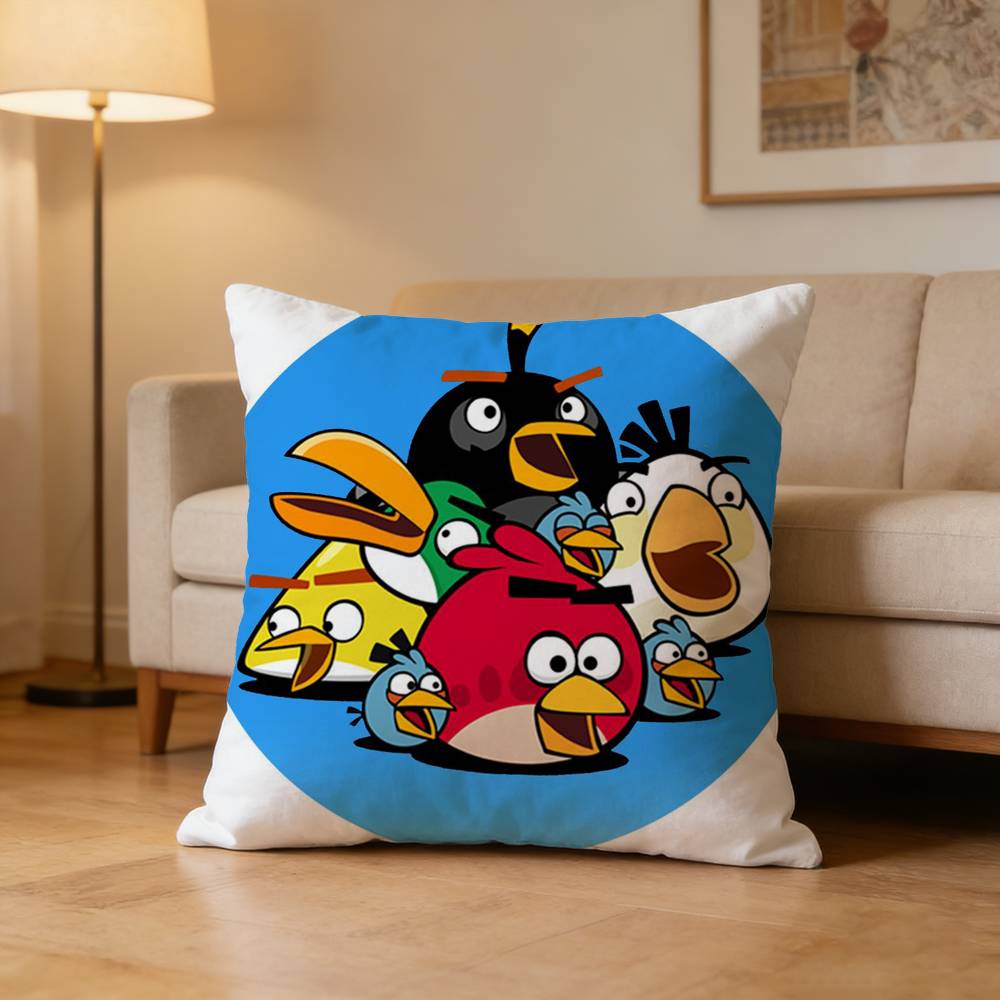 AAngry birds Pillow Case Pattern Printed Pillowcase For Living Room Sofa Cushion Cover