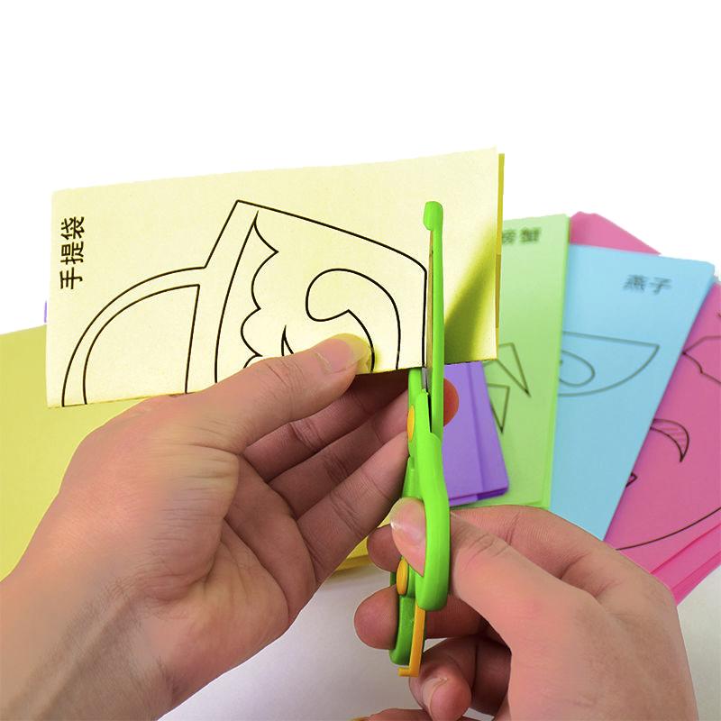 96 шт. Детские мультяшные DIY красочные игрушки для вырезания и складывания из бумаги, детское рукоделие, животные, поделки из бумаги, обучающие игрушки