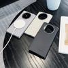 Чехол для Huawei Mate X7/X6/X5/X3 Кубический Центральная Ось Роскошная PU Кожа Магнитная Беспроводная Зарядка Защитная Задняя Крышка Оболочка