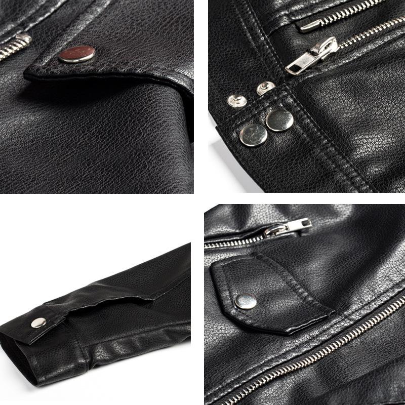 Кожаная куртка для женщин, свободная короткая женская кожаная куртка из искусственной кожи, мотоциклетная кожаная куртка, красивая куртка, осенне-зимний стиль, утягивающая