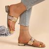 2025 Новые женские сандалии Летние сандалии на плоской подошве с квадратным носком Легкие уличные сандалии Тренд Роскошная обувь для женщин