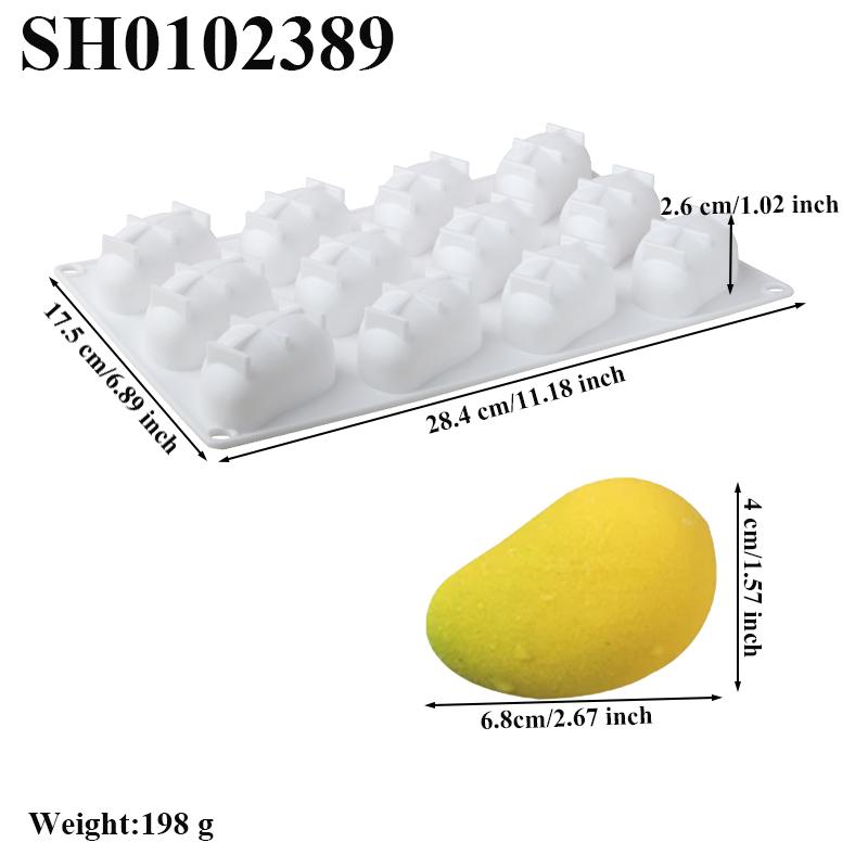 Fruit-Shaped Mousse Molds Mango and Banana Molds for Chocolates Desserts and Cake Baking