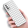 Черный белый клетчатый чехол для телефона Zebra для Xiaomi Redmi Note 5 6 9T K20 K40 K50 Pro 7A 8A 9A 9C 9i 10A 10C A1 S2 TPU черный чехол