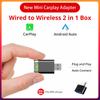2 в 1 беспроводной Carplay и Android Auto AI Box проводной беспроводной Carpay Mini адаптер Bluetooth для автомобильного радио с проводным Carplay Box
