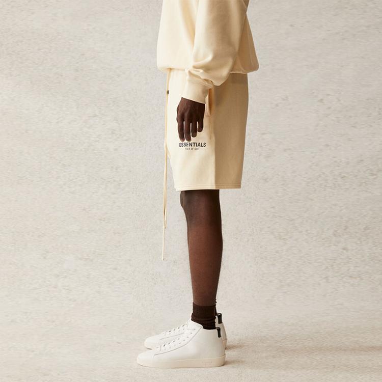 Fear of God Essentials Шорты свитшоты SS21 Унисекс Низ Кремовый Крем FOG-SS21-566