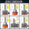 D3S LED D1S Car Headlights Canbus For Ballast D2S D4S D5S D8S Led HID D1R D2R D3R D4R D5R D8R Bulb Plug&Play Car Light 110W HLXG