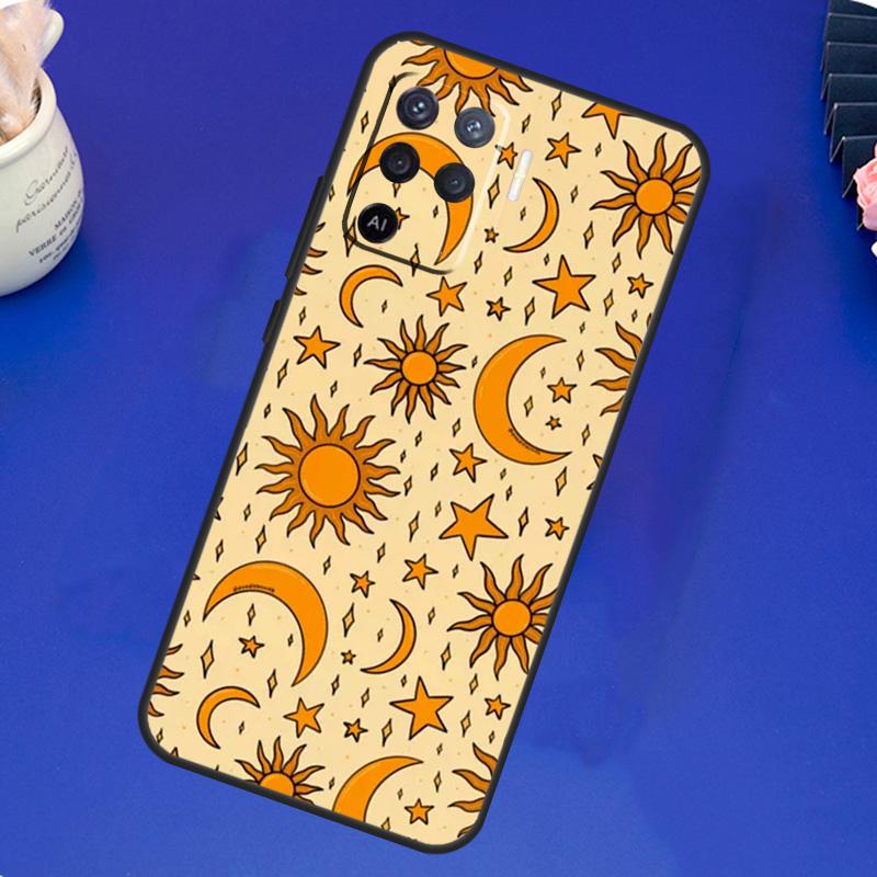 Чехол Sun Moons Star Signs Astrological Celestial для OPPO A5S A1K A15 A52 A72 A54 A74 A94 A91 A5 A9 A31 A53 A53S 2020, задняя крышка