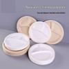 AVADEN 9-inch White 3-Compartment Disposable Paper Plates
