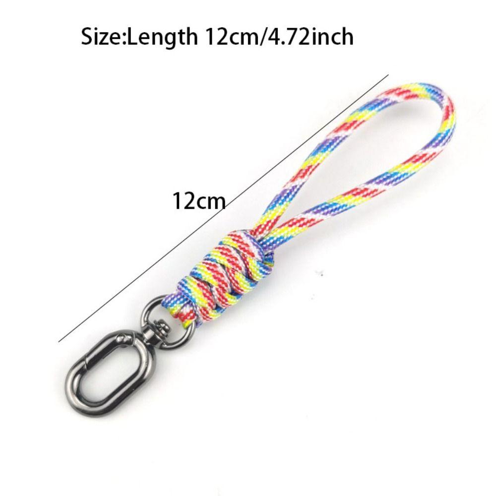 8 Styles Paracord Keychain Lanyard High Strength Parachute Cord Keychain Outdoor Tool