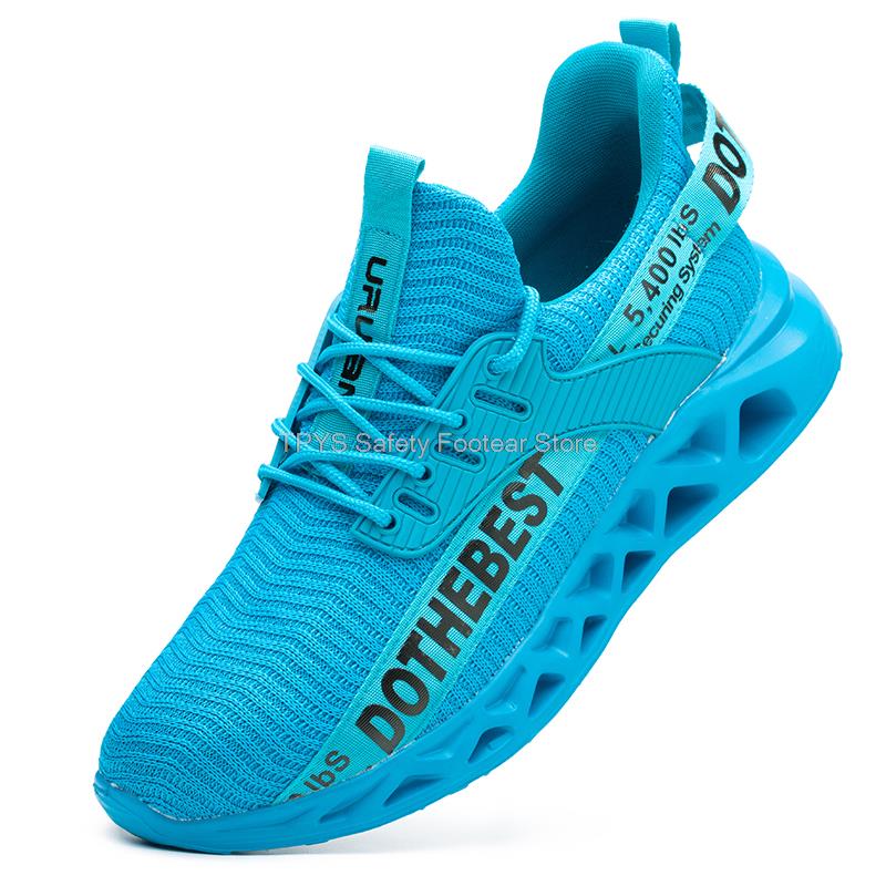 Защитная обувь с защитой от проколов и стальным подноском, рабочая обувь для мужчин и женщин, легкие защитные рабочие ботинки, дышащая спортивная защитная обувь, унисекс