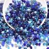 200 шт. Каплевидные синие стеклянные бусины Хрустальные бусины Подвеска Хрустальная подвеска Ожерелье