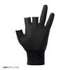 DAIWA Windproof Beltless Gloves, 3-Piece Cut, Black, Size M (DG-8025W)
