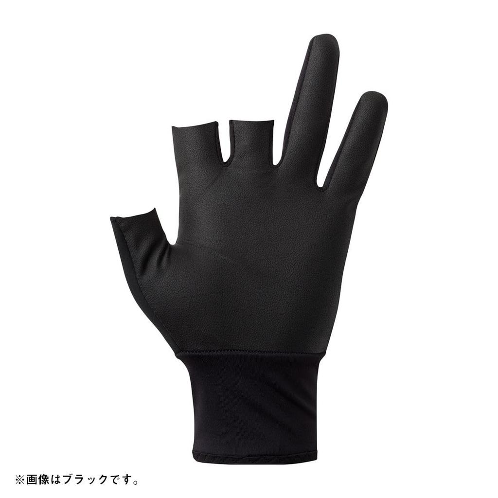DAIWA Windproof Beltless Gloves, 3-Piece Cut, Black, Size M (DG-8025W)
