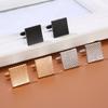 Luxury Quality Men's Cufflinks Classic Geometric Square Metal Sleeve Nails Fashion Cuff Buttons for Clothes Man Wedding Zircon